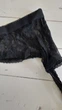 Капронові панчохи з мереживним поясом та підв'язками Sexy 1/2 - XS/S чорний (1-182) - изображение 4