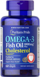 Омега 3 Puritan's Pride Omega-3 Fish Oil Plus Cholesterol Support 60 softgels - зображення 1