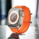 Практичные компактные смарт часы стильные Hoco Y12 ultra smart sports watch call version Titanium Gold - изображение 5
