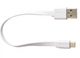Кабель для зарядки USB - > microUSB телефона планшета плоский 20 см Белый - изображение 2