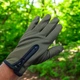 Перчатки мужские тэрмо софтшелл сенсорные зелёные 9043_M_Olive_Sensor - изображение 6
