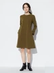 Платье миди осеннее женское Uniqlo 543867356 S Зеленое (1159811982) - изображение 1