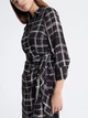 Платье на запах миди осеннее женское Calvin Klein 59130070 8 Черный/Белый (1159811990) - изображение 3