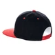 Кепка з прямим козирком snapback чорна з червоним козирком (7985) - зображення 3