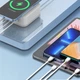 Бездротовий зарядний пристрій Ldnio AW004 3 USB/ Type-C QC PD 32W біле - зображення 6