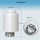 Умная термостатическая головка Tuya WIFI Thermostatic Radiator Valve для радиаторов, контроллер температуры, удаленное управление - изображение 2