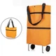 Сумка на колесах складная Portable, 45х40х12 см, Оранжевый - изображение 6