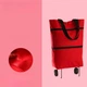 Сумка на колесах складная Portable, 45х40х12 см, Красный - изображение 4