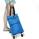 Сумка на колесах складная Portable, 45х40х12 см, Синий - изображение 7