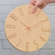 Часы настенные бесшумные Losso Premium MODERN CM-30 кремовые (золотые цифры) - изображение 3