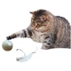Интерактивный мяч для кошек Smart Rolling Ball Догоняйка CatNip LED серый - изображение 1