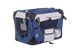 Мягкая клетка для собак SENFUL Pet Soft Crate с флисовым ковриком и чехлом, сине-серая, L (70х52х52 см) - изображение 4