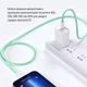 Кабель ColorWay Type-C - Apple Lightning braided cotton PD Fast Charging 27W 1 м Green (CW-CBPDCL061-G) - изображение 9