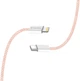 Кабель ColorWay Type-C - Apple Lightning braided cotton PD Fast Charging 27W 1 м Pink (CW-CBPDCL061-P) - изображение 7