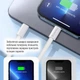 Кабель ColorWay Type-C - Apple Lightning braided cotton PD Fast Charging 27W 1 м Grey (CW-CBPDCL061-GR) - изображение 11