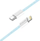 Кабель ColorWay Type-C - Apple Lightning braided cotton PD Fast Charging 27W 1 м Blue (CW-CBPDCL061-BL) - зображення 5
