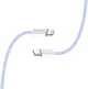 Кабель ColorWay Type-C - Apple Lightning braided cotton PD Fast Charging 27W 1 м Purple (CW-CBPDCL061-PU) - зображення 7