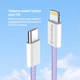 Кабель ColorWay Type-C - Apple Lightning braided cotton PD Fast Charging 27W 1 м Purple (CW-CBPDCL061-PU) - зображення 8