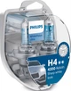 Комплект галогенових ламп PHILIPS 12342WVUSM H4 60/55W 12V P43t WhiteVision ultra +60% - зображення 1