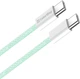 Кабель ColorWay Type-C - Type-C braided cotton PD Fast Charging 60W 3А 1 м Green (CW-CBPDCC061-G) - изображение 3