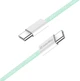 Кабель ColorWay Type-C - Type-C braided cotton PD Fast Charging 60W 3А 1 м Green (CW-CBPDCC061-G) - изображение 4