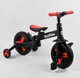 Детский двухколесный велосипед-трансформер Best Trike 23031 колеса PU 10’’ родительская ручка съемные педали Красный - изображение 6