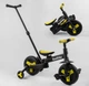 Детский двухколесный велосипед-трансформер Best Trike 58195 колеса PU 10’’ родительская ручка съемные педали Желтый - изображение 6