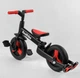 Детский двухколесный велосипед-трансформер Best Trike 23031 колеса PU 10’’ родительская ручка съемные педали Красный - изображение 7