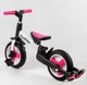 Детский двухколесный велосипед-трансформер Best Trike 55475 колеса PU 10’’ родительская ручка съемные педали Розово-белый - изображение 7