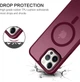 Противоударный чехол Space MagSafe iPhone 15 Pro (матовый) Wine (37930-42) - изображение 2