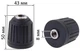 Патрон самозатискний 3/8" 0,8-10 мм для Makita арт.dril183 - зображення 4