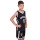 Форма баскетбольная детская NBA клуб Brooklyn Nets 11 NB-Sport размер L 128-134 см цвет черный-белый 3578 - изображение 1