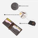 Зажим для денег мужской кожаный Grande Pelle leather-11473 Темно-коричневый - изображение 10
