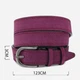 Ремень женский из натуральной замши Vintage leather-20792 123 см Фиолетовый - изображение 9