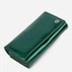 Гаманець жіночий шкіряний для карток ST Leather Accessories leather-19424 Зелений - зображення 1