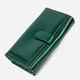 Гаманець жіночий шкіряний для карток ST Leather Accessories leather-19424 Зелений - зображення 2