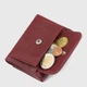 Кошелек женский кожаный для карточек ST Leather Accessories 18324 Бордовый - изображение 5
