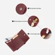 Кошелек женский кожаный для карточек ST Leather Accessories 18324 Бордовый - изображение 7