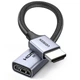 Переходник UGREEN HD165 HDMI Male to HDMI Female 2.1 8K@60Hz 15cm Gray (15518) - изображение 1