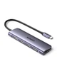 USB-хаб UGREEN CM195 USB-C to 3xUSB 3.0 + HDMI 4K@30Hz + SD/TF Space Grey (70410) - изображение 2