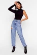 Боді чорне на одне плече XS Nasty Gal - зображення 2