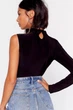 Боді чорне на одне плече XS Nasty Gal - зображення 3