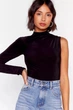 Боді чорне на одне плече XS Nasty Gal - зображення 4