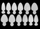 Силиконовые вкладки-молды для френча на верхних формах Inserts for Easy French Couture Colour 12 шт./уп. - изображение 5