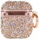 TPU чохол Bling World Rock Diamond для навушників AirPods 1/2 Рожевий - изображение 2