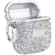 TPU чохол Bling World Rock Diamond для навушників AirPods 1/2 Срібний - изображение 4