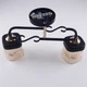 Люстра потолочная на 2 плафона Sneha (9968394870/2 BLACK+GOLD) - изображение 7
