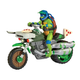Игровой набор Боевой транспорт с фигуркой - Леонардо На Мотоцикле TMNT 83431 - изображение 1