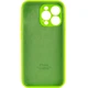 Чехол Fiji Silicone Case Full Camera для Apple iPhone 15 Pro бампер накладка с защитой камеры Neon Green - изображение 2