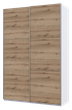 Шкаф-купе двухдверный Doros G-Caiser 160х60х240 см Белый/Дуб евок (DRS-011022) - изображение 2